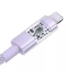 Cavo di ricarica USB Baseus Gem P10373003511-01 — 2 m, 2,4 A, USB-A a Lightning, viola