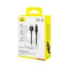 Cavo di ricarica USB Baseus Gem P10373003111-00, 1 m, 2,4 A, rivestimento in nylon, Lightning, USB-A, Nero
