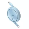 Cavo USB-C a Lightning Baseus Free2Pull 20 W, 1 m, blu, 480 Mbit/s, USB PD