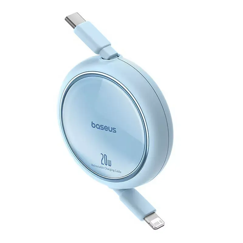 Cavo USB-C a Lightning Baseus Free2Pull 20 W, 1 m, blu, 480 Mbit/s, USB PD
