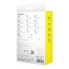 Cavo USB-A a Lightning Baseus 1 m 5 V 2,4 A bianco, USB PD, 480 Mbit/s