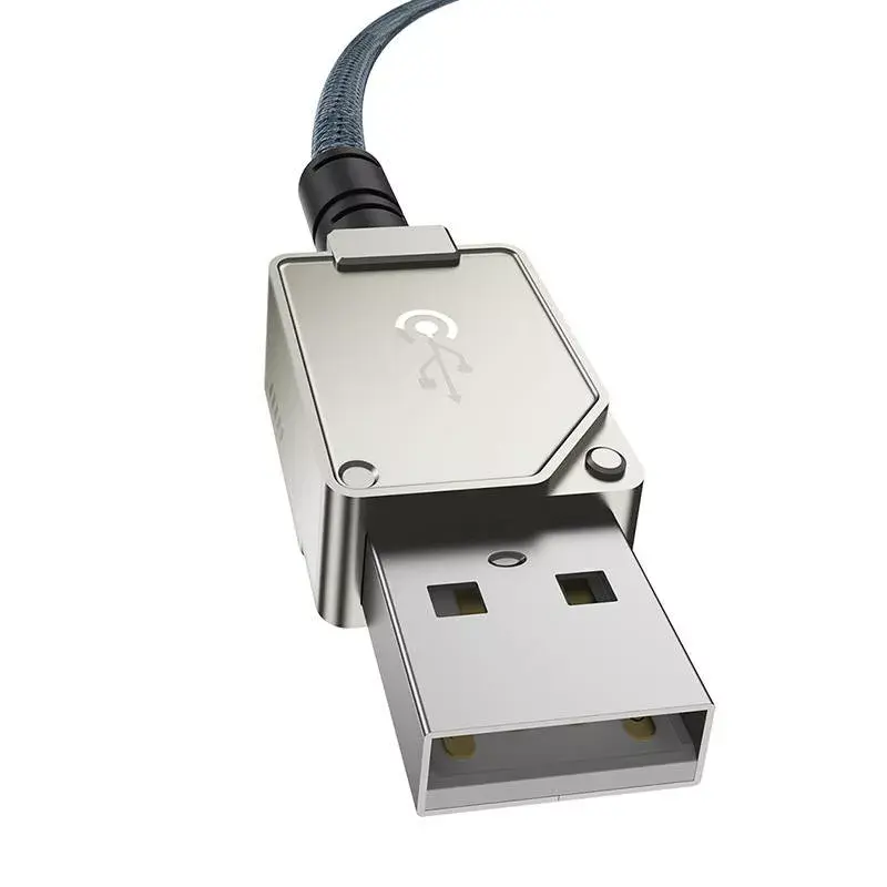 Cavo USB-A a Lightning Baseus 1 m 5 V 2,4 A bianco, USB PD, 480 Mbit/s