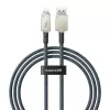 Cavo USB-A a Lightning Baseus 1 m 5 V 2,4 A bianco, USB PD, 480 Mbit/s