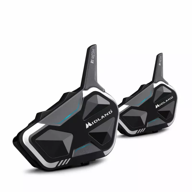 Midland R1 MESH TWIN interfono per moto, confezione doppia (2 pz)