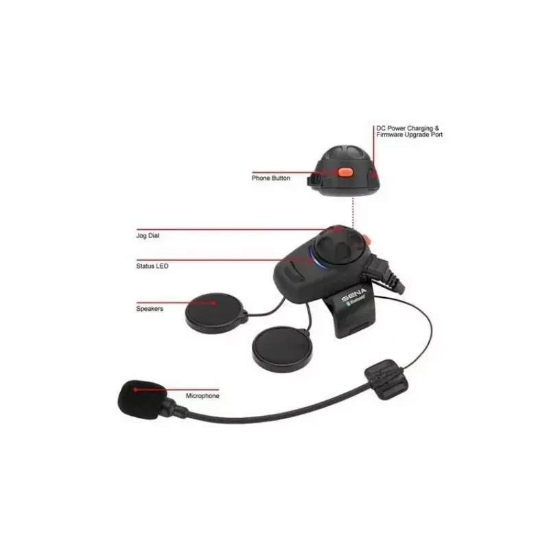 Sena interfono per moto SMH5 Dual Pack – kit auricolari Bluetooth per due piloti