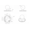 Piastra rotonda con sfera RAM Mounts RAM-202U