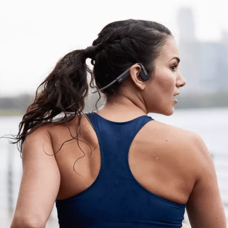 Cuffie SHOKZ OpenMove wireless neck-band sport Bluetooth grigio