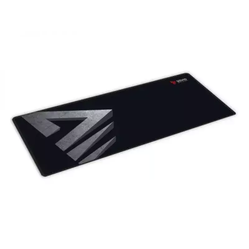 Tappetino per mouse gaming SAVIO Precision Control L — 700×300×3 mm, gomma, nero, superficie stampata