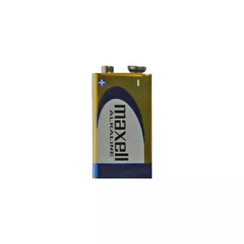 Batteria alcalina monouso 9V MAXELL, 1,5 V, prismatica 9V, 1 pz., confezione blister