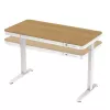 Scrivania Tuckano regolabile elettricamente in altezza ET119W-C bianco/rovere