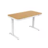 Scrivania Tuckano regolabile elettricamente in altezza ET119W-C bianco/rovere