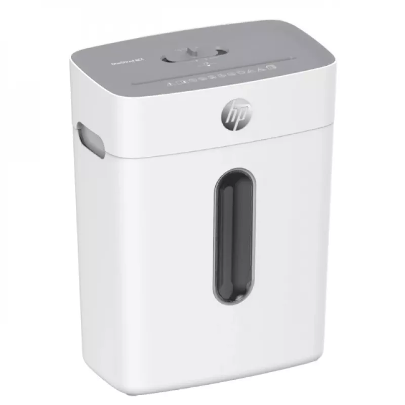 HP OneShred 8CC 2801 distruggidocumenti, taglio a micro-frammenti 5x18 mm, P-4, 8 fogli, 15 l, 68 dB, grigio chiaro