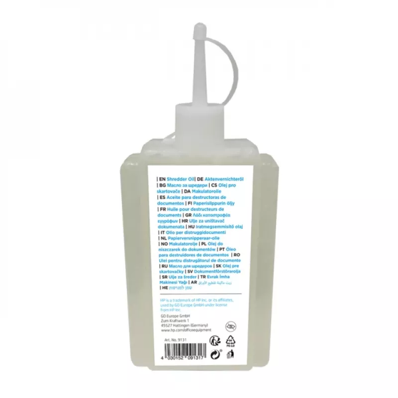Olio lubrificante HP 9131 accessorio per distruggidocumenti 1 pz.