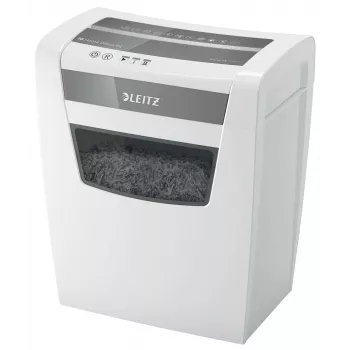 Distruggidocumenti Leitz IQ Home Office P4, taglio a particelle, 22 cm, 4 x 28 mm, 23 L, 225 fogli, 58 dB
