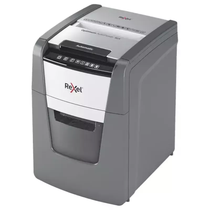 Distruggidocumenti Rexel AutoFeed+ 90X taglio incrociato 55 dB nero, grigio