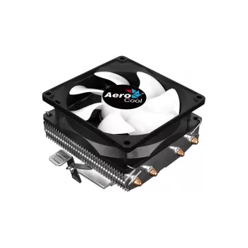 Dissipatore CPU AEROCOOL Air Frost 4 — 4 heatpipe, ventola 90 mm, TDP 125 W, alette in alluminio, nero