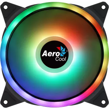 Ventola PC Aerocool DUO14 14 cm ARGB LED Dual Ring antivibrazione 6 pin nero