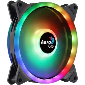 Ventola PC Aerocool DUO14 14 cm ARGB LED Dual Ring antivibrazione 6 pin nero