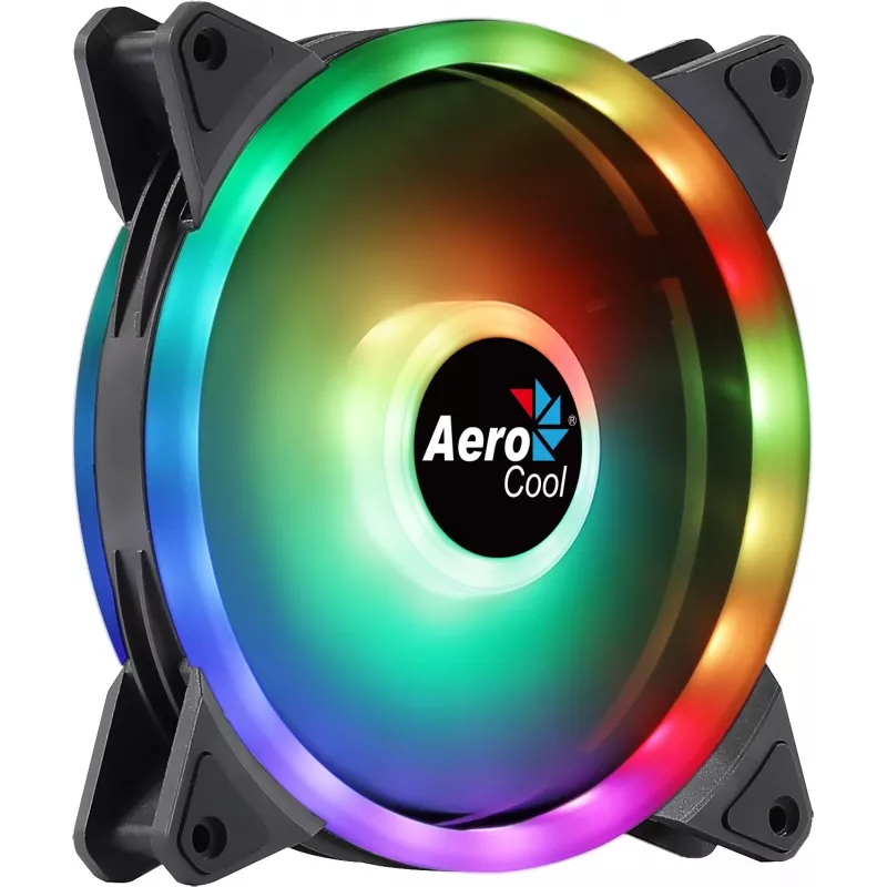 Ventola PC Aerocool DUO14 14 cm ARGB LED Dual Ring antivibrazione 6 pin nero
