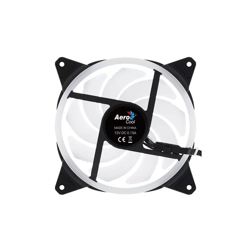 Ventola PC Aerocool DUO14 14 cm ARGB LED Dual Ring antivibrazione 6 pin nero