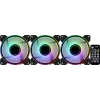 Kit Aerocool MIRAGE12PRO 3x ventole PC 12 cm ARGB 6 pin hub silenzioso nero