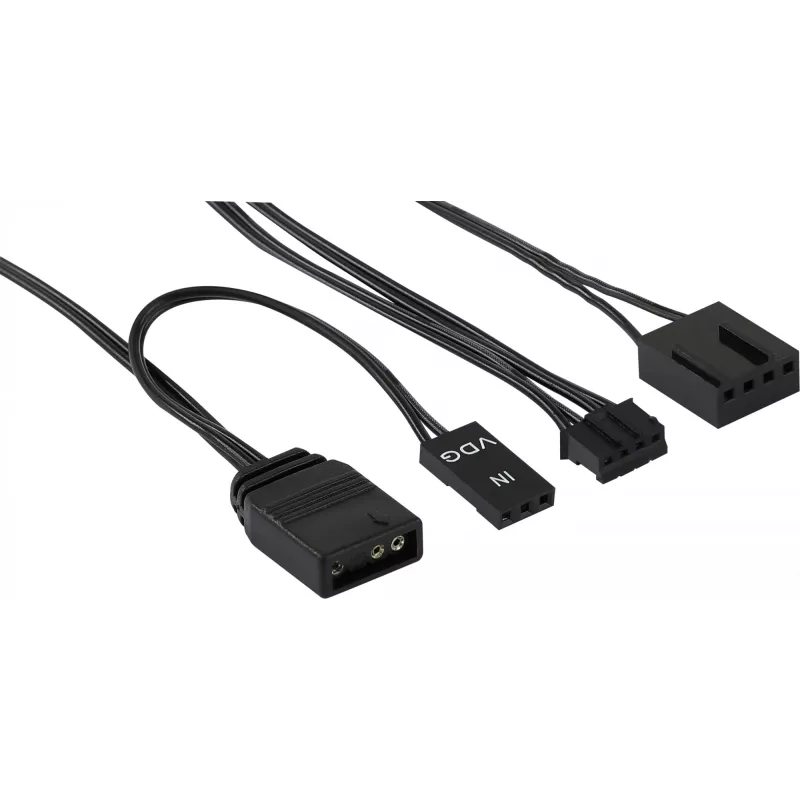 Kit Aerocool MIRAGE12PRO 3x ventole PC 12 cm ARGB 6 pin hub silenzioso nero