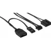 Kit Aerocool DUO12PRO 3x ventole 12 cm ARGB LED Dual Ring antivibrazione 6 pin, nero
