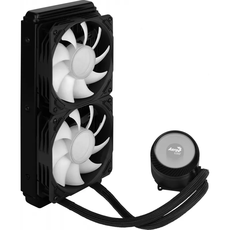 Aerocool PGS Mirage L240 ARGB dissipatore a liquido per CPU, 2300 giri/min, 4 pin, nero