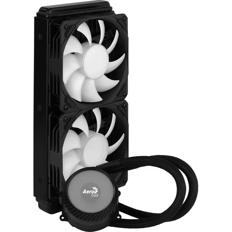 Aerocool PGS Mirage L240 ARGB dissipatore a liquido per CPU, 2300 giri/min, 4 pin, nero