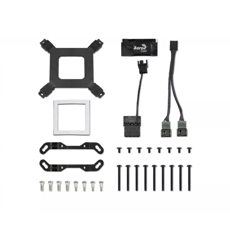 Aerocool PGS Mirage L240 ARGB dissipatore a liquido per CPU, 2300 giri/min, 4 pin, nero