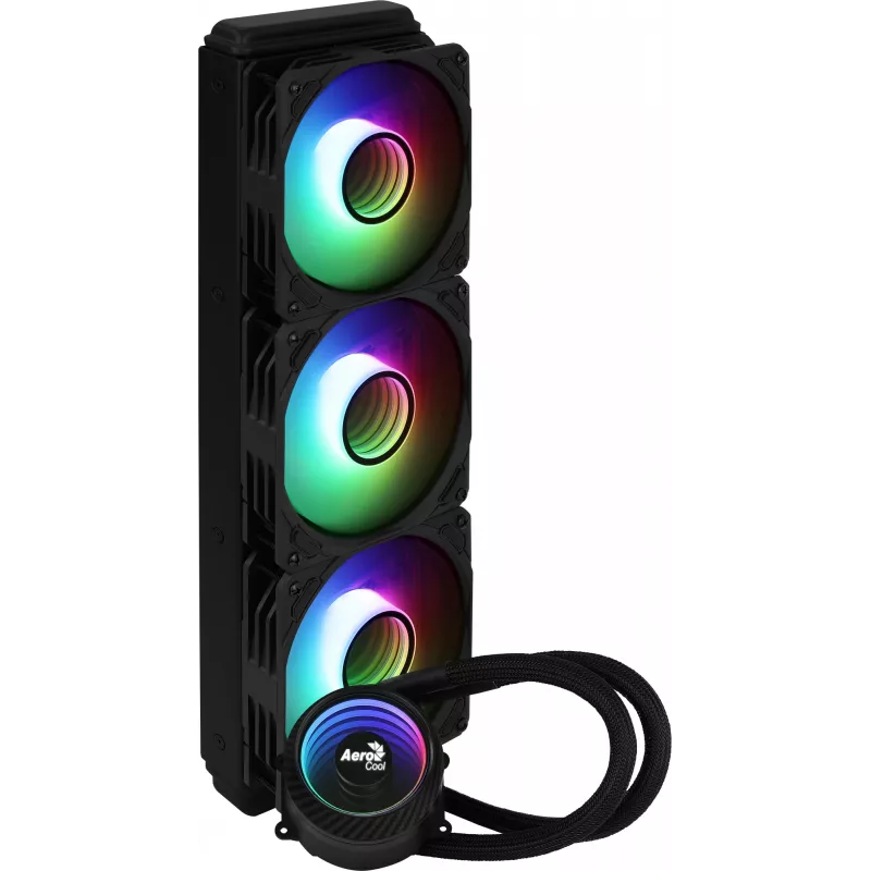 Dissipatore CPU a liquido Aerocool MIRAGEL360 3x ventole 12 cm ARGB TDP 550W nero