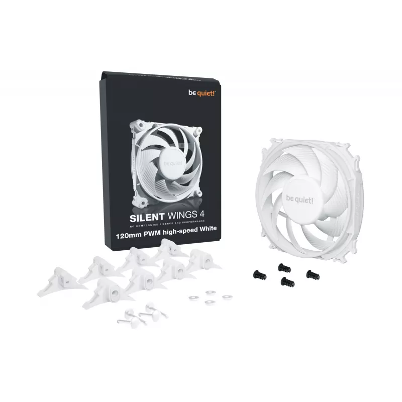 Ventola per case PC be quiet! SILENT WINGS 4 | 120 mm PWM high-speed bianca 12 cm 1 pz.