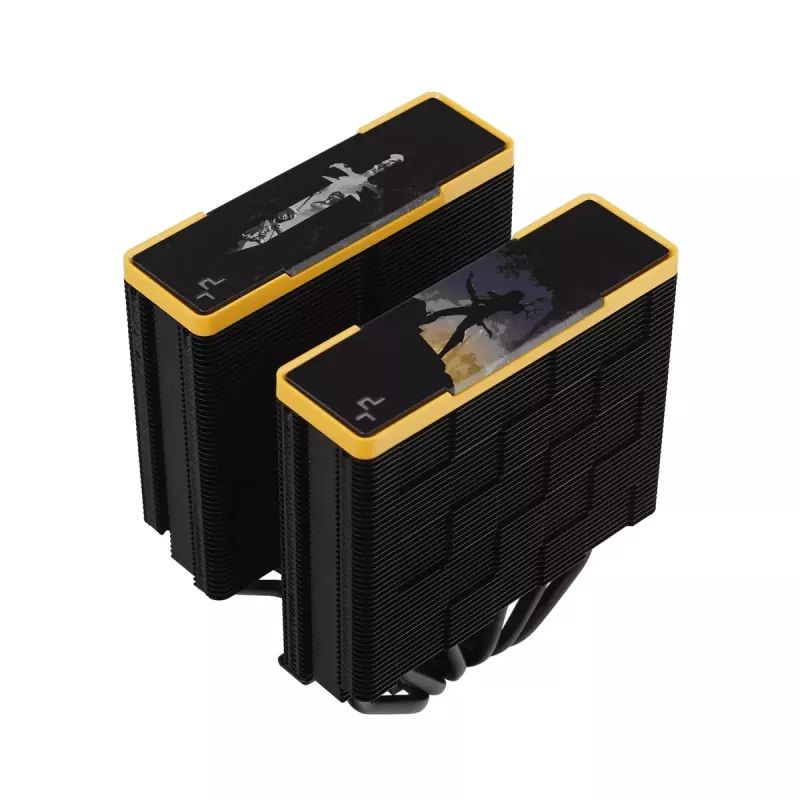 Dissipatore ad aria DeepCool AK620 Zero Dark Zoria 12 cm nero giallo