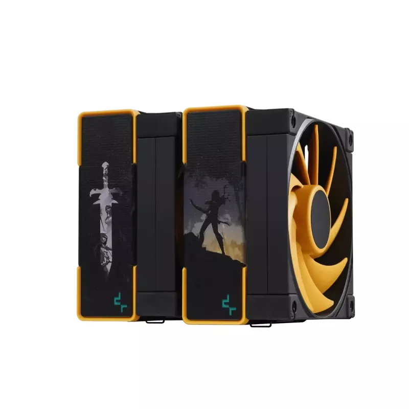 Dissipatore ad aria DeepCool AK620 Zero Dark Zoria 12 cm nero giallo
