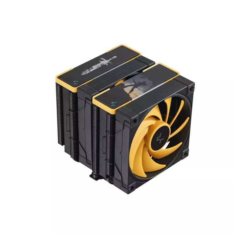 Dissipatore ad aria DeepCool AK620 Zero Dark Zoria 12 cm nero giallo
