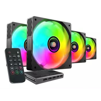Mars Gaming MFSI4KIT sistema di raffreddamento per case PC ventola 12 cm nero