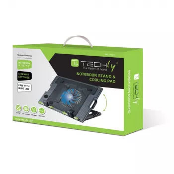 Techly supporto e base di raffreddamento per notebook fino a 17,3 pollici