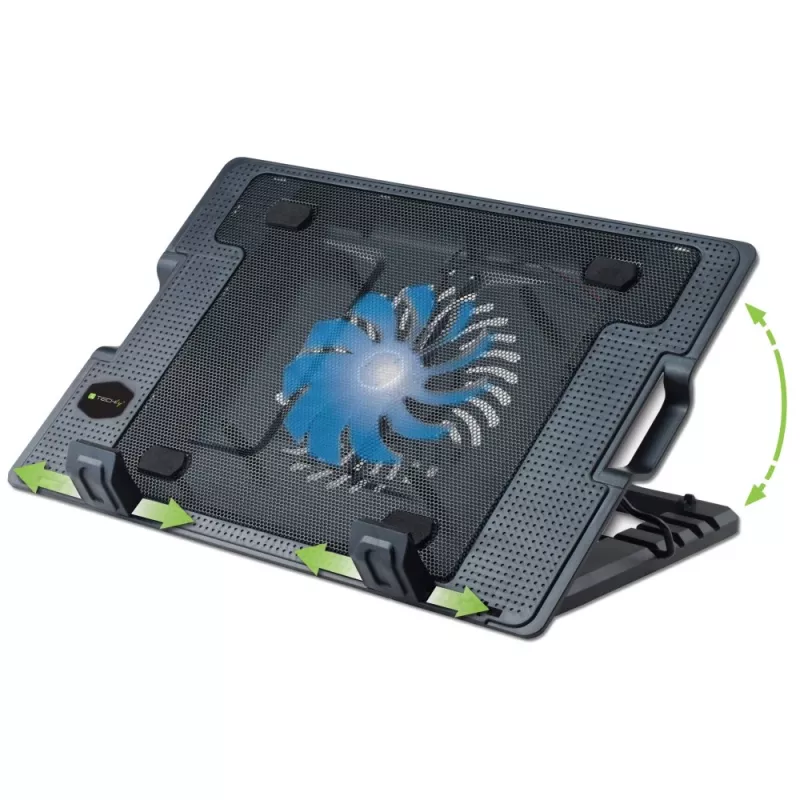 Techly supporto e base di raffreddamento per notebook fino a 17,3 pollici