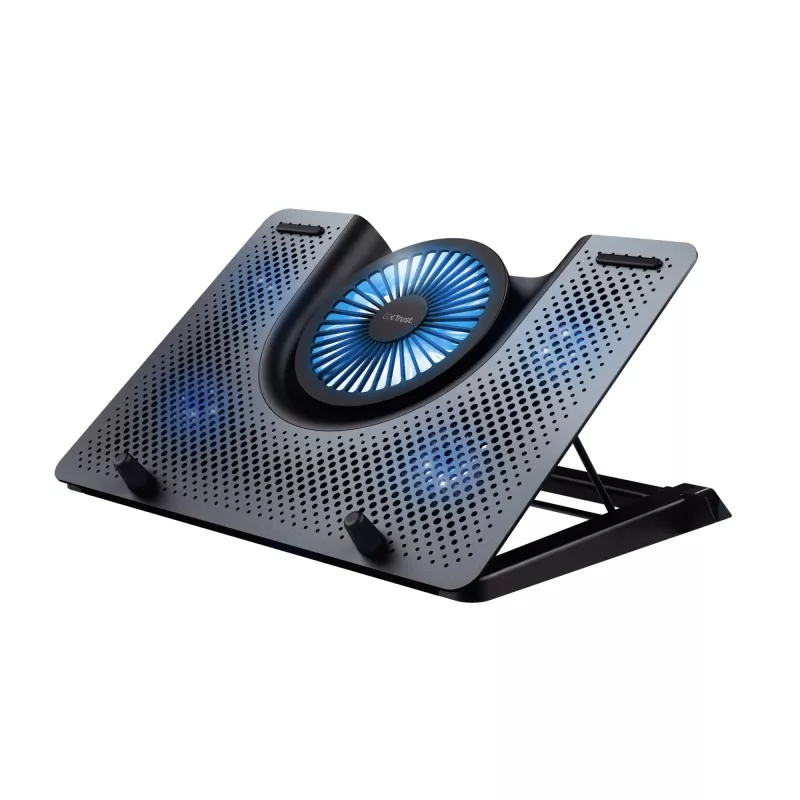 Trust GXT 1125 Quno base di raffreddamento per laptop, 17 pollici, nera
