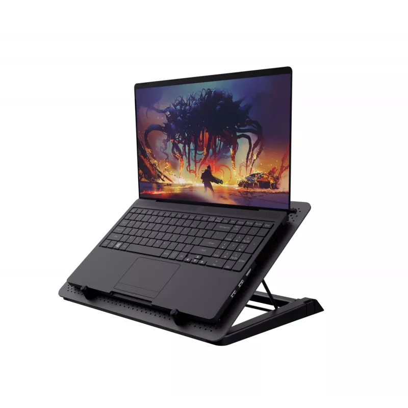 Trust GXT 1125 Quno base di raffreddamento per laptop, 17 pollici, nera