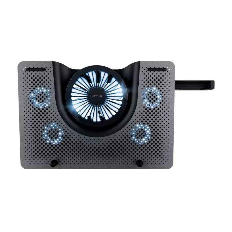 Trust GXT 1125 Quno base di raffreddamento per laptop, 17 pollici, nera