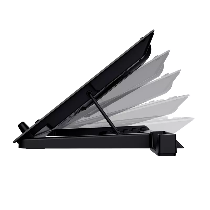 Trust GXT 1125 Quno base di raffreddamento per laptop, 17 pollici, nera