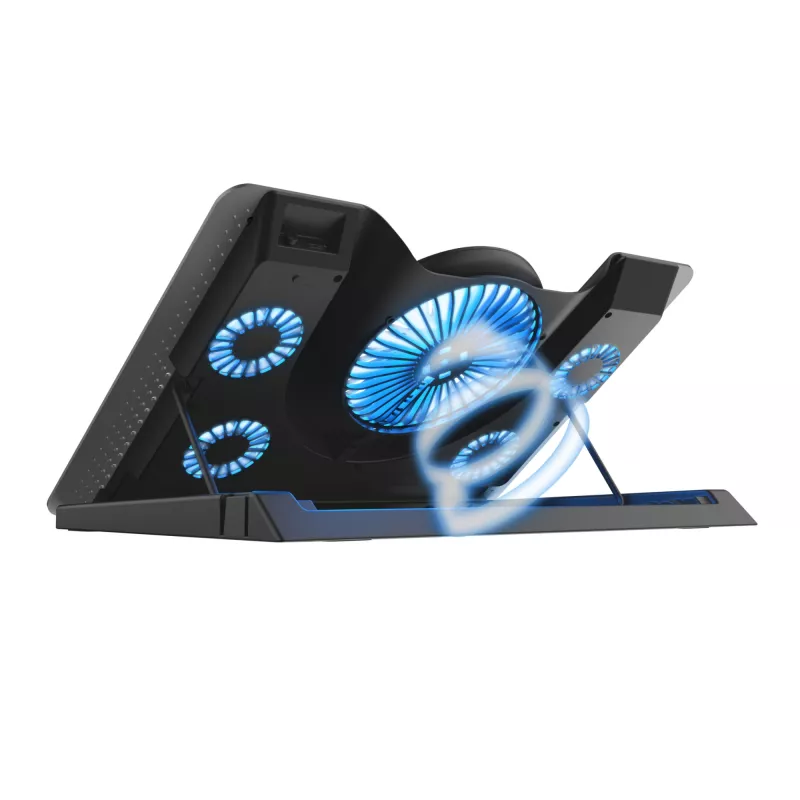 Trust GXT 1125 Quno base di raffreddamento per laptop, 17 pollici, nera