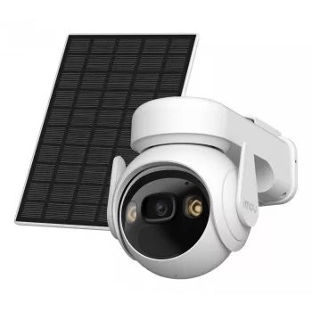 Telecamera IP di sorveglianza IMOU Cell PT Lite Kit con pannello solare — 3 MP (2304×1296), 3,6 mm, rotazione 330°, inclinazione 90°, IP66, batteria 5000 mAh, PIR, visione notturna 20 m