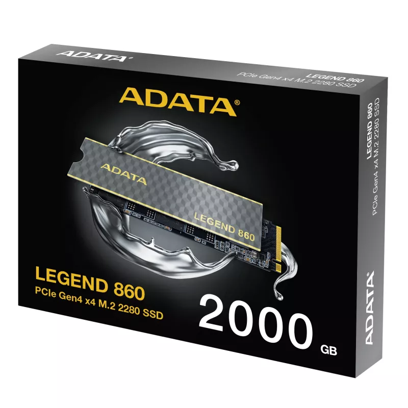 Disco a stato solido interno ADATA LEGEND 860 SLEG-860-2000GCS 2 TB M.2 PCI Express 4.0 NVMe 3D NAND
