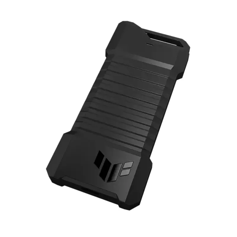 Case per SSD ASUS ESD-T1A/BLK/G/AS — M.2 (SATA/PCIe) a singolo vano, USB-C 3.2 Gen2, 10 Gbit/s, nero, blocco a chiave