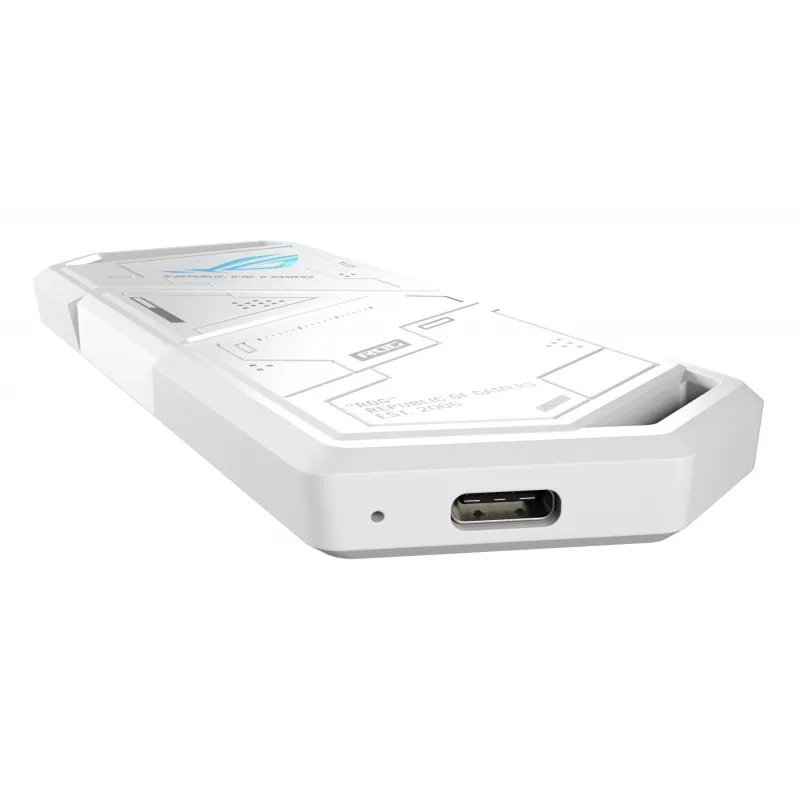 Case per SSD ASUS ROG Strix Arion White Edition — M.2 PCIe, USB Type-C 10 Gbit/s, per un SSD