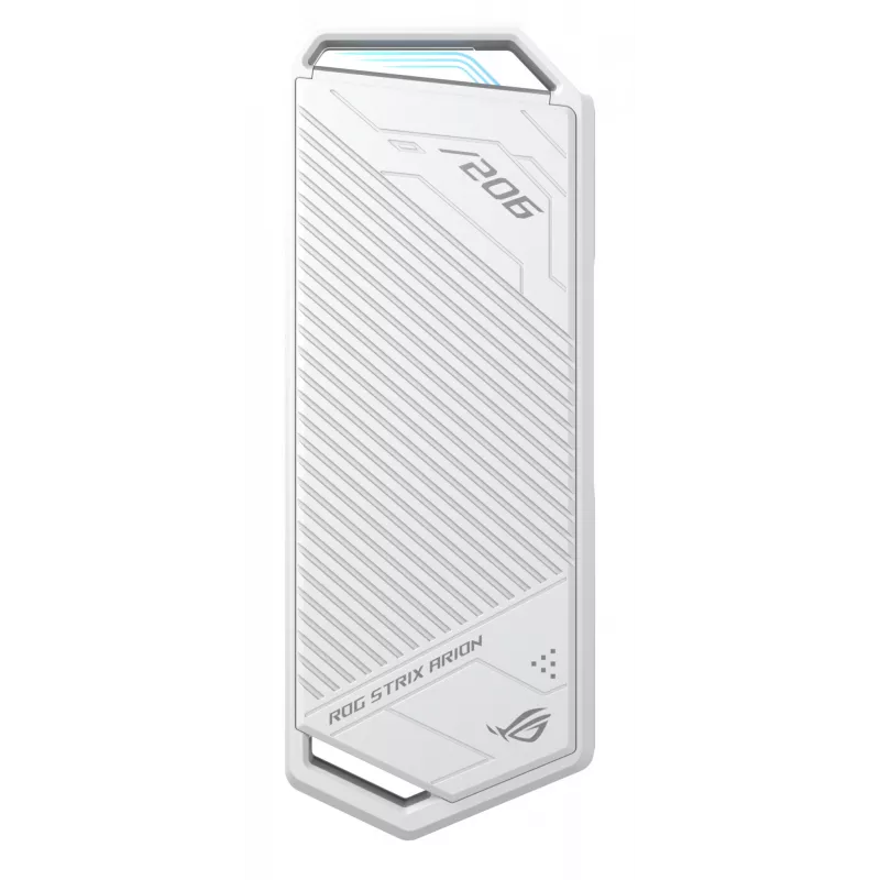 Case per SSD ASUS ROG Strix Arion White Edition — M.2 PCIe, USB Type-C 10 Gbit/s, per un SSD