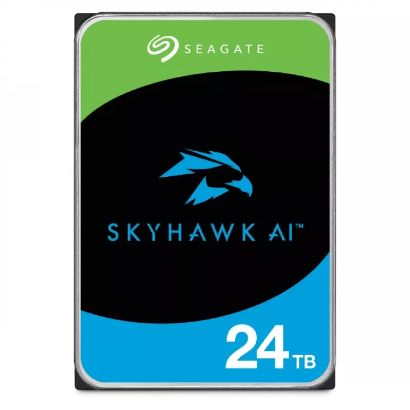 Disco rigido interno Seagate SkyHawk AI 24 TB 7200 RPM 512 MB 3,5 pollici Serial ATA III