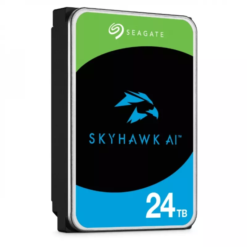 Disco rigido interno Seagate SkyHawk AI 24 TB 7200 RPM 512 MB 3,5 pollici Serial ATA III